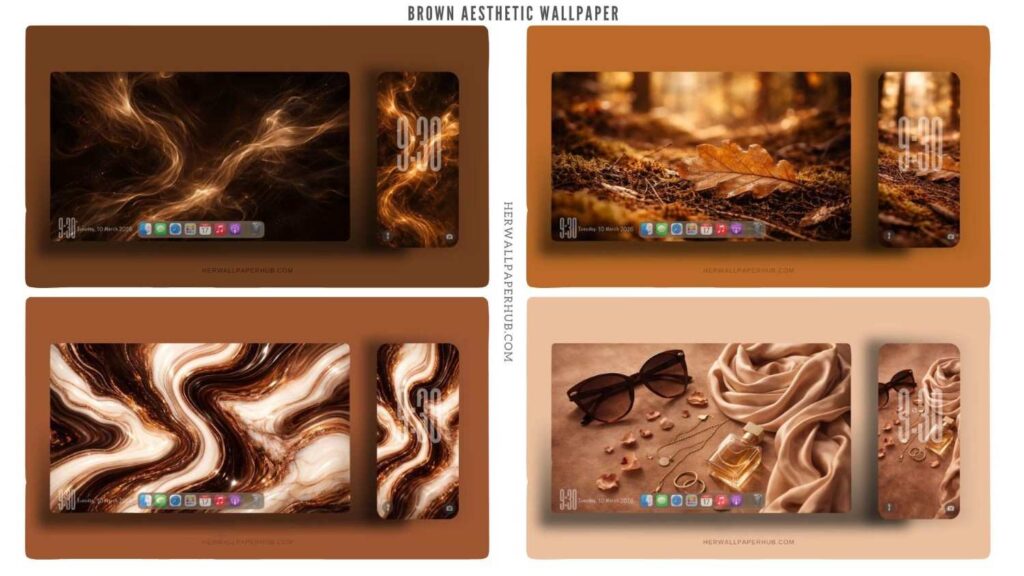 Brown Aesthetic Wallpaper iPhone and PC