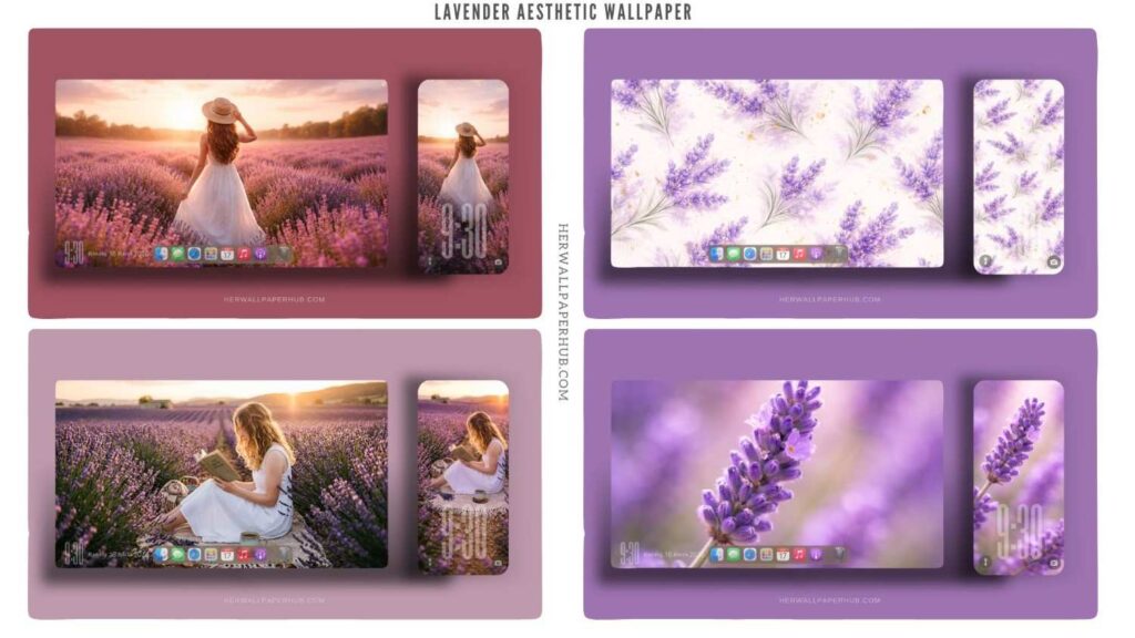 Lavender Aesthetic Wallpaper 4K - Phone and Desktop