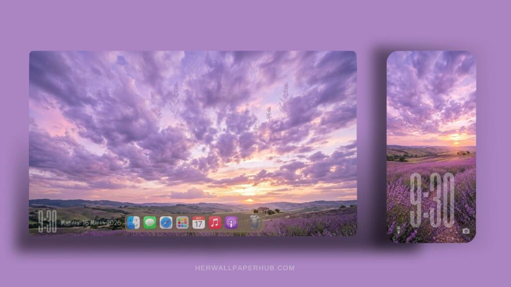 Lavender Aesthetic Wallpaper 
