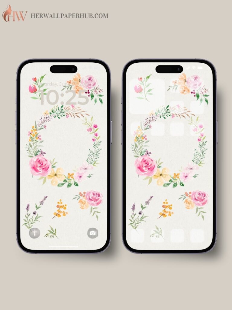 Aesthetic Watercolor Rose Wallpaper