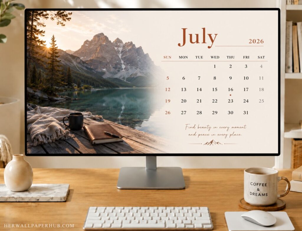 July 2026 Desktop Wallpaper