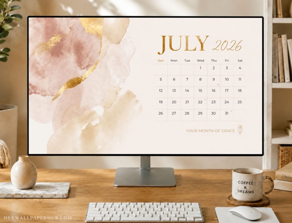 July 2026 Desktop Wallpaper