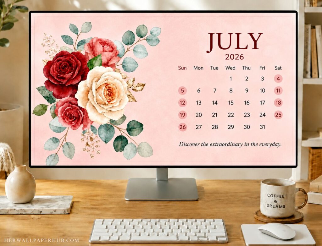 July 2026 Desktop Wallpaper