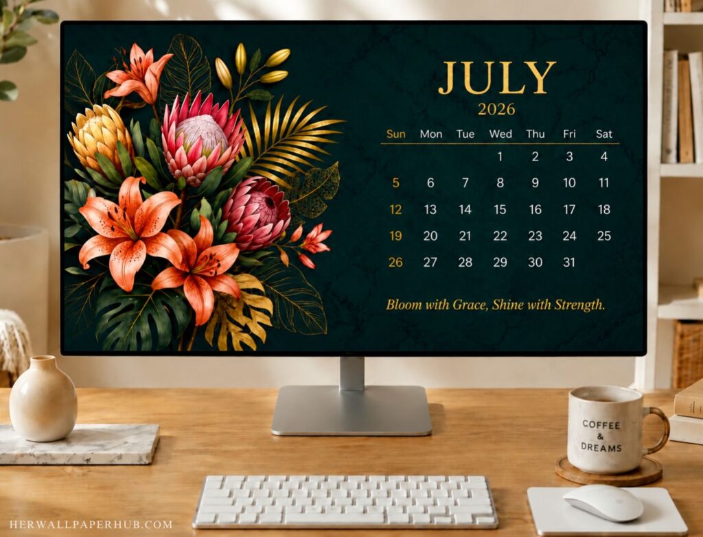 July 2026 Desktop Wallpaper