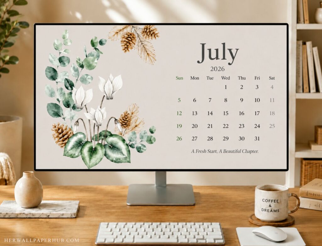 July 2026 Desktop Wallpaper