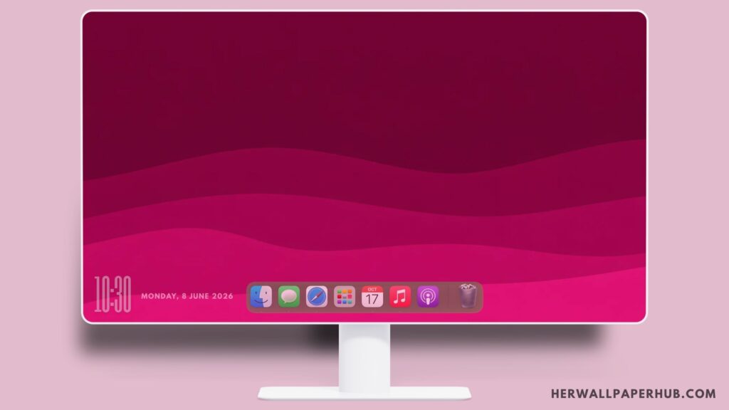 Minimalist Layered Wave Wallpaper Desktop