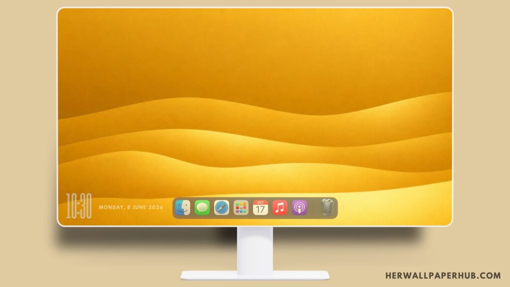 Minimalist Layered Wave Wallpaper PC