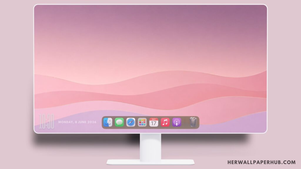 Minimalist Layered Wave Wallpaper PC