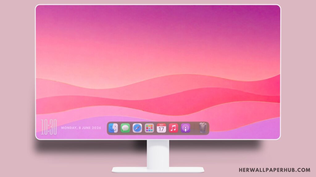 Minimalist Layered Wave Wallpaper PC