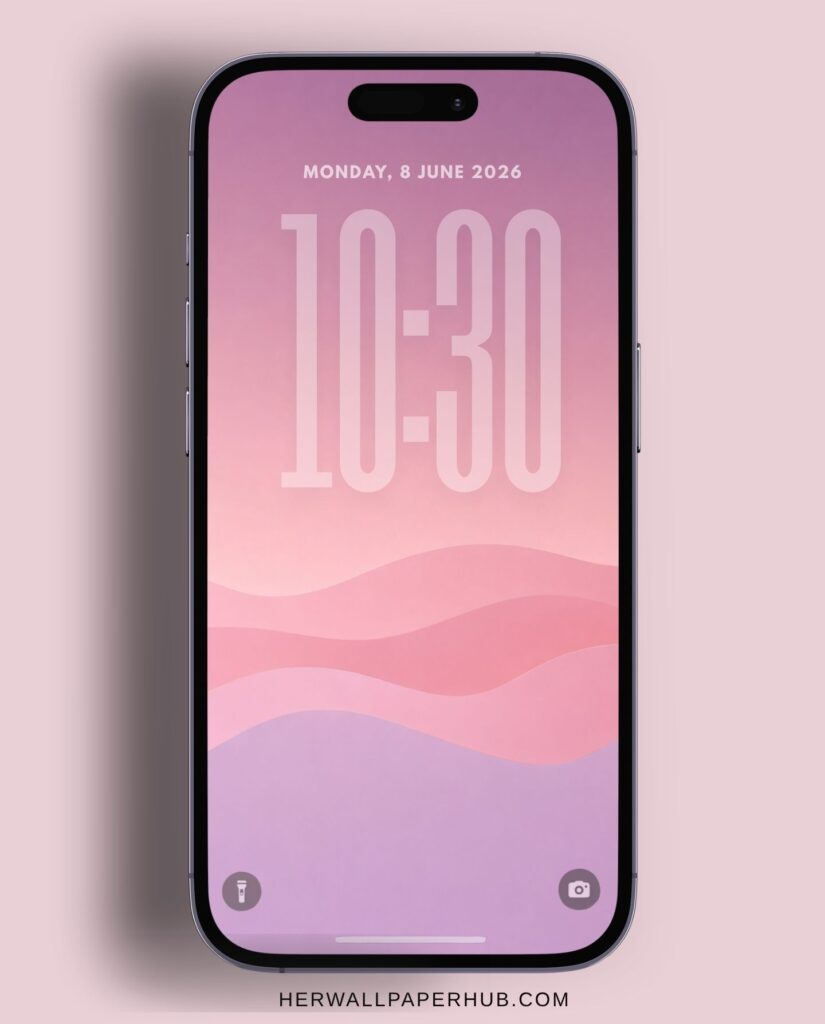 Minimalist Layered Wave Wallpaper Phone