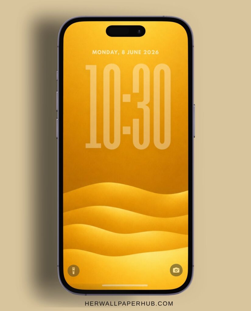 Minimalist Layered Wave Wallpaper Phone