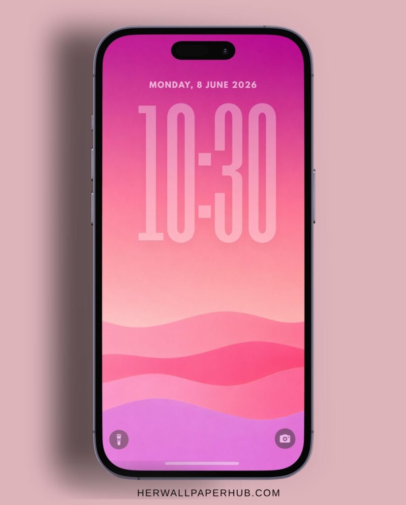Minimalist Layered Wave Wallpaper Phone